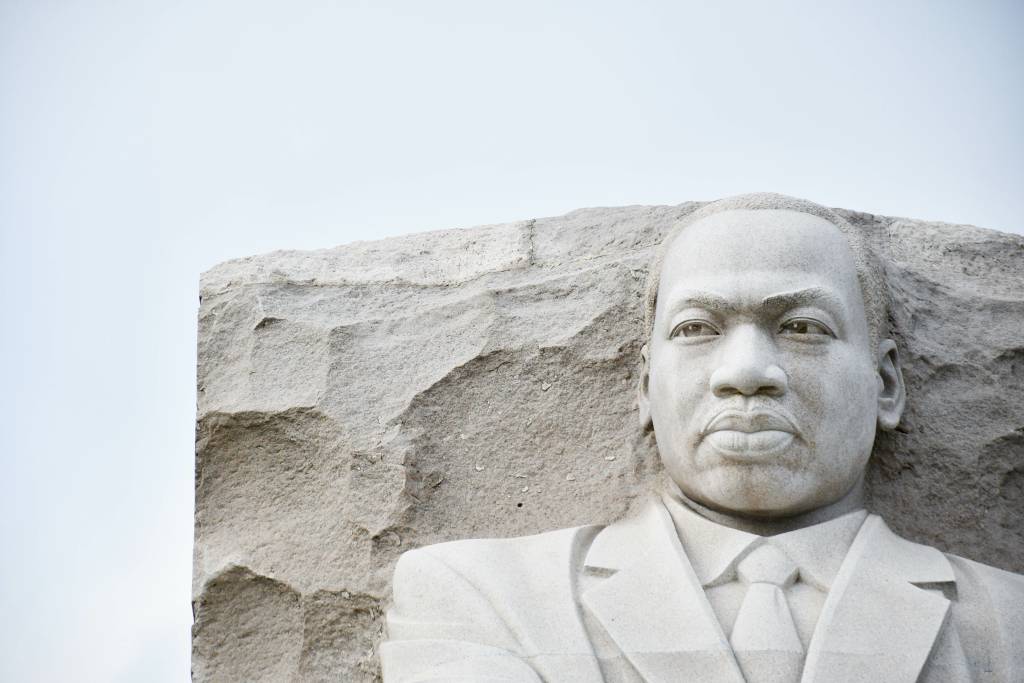 Martin Luther King, Jr. stone carved memorial in Washington, DC,