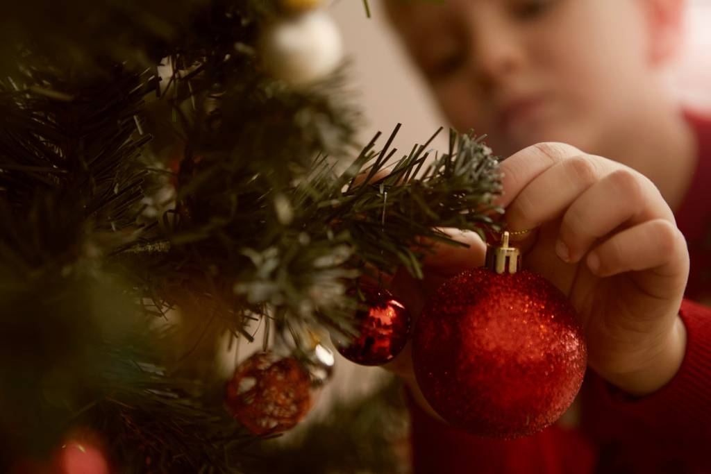 Red Christmas ball